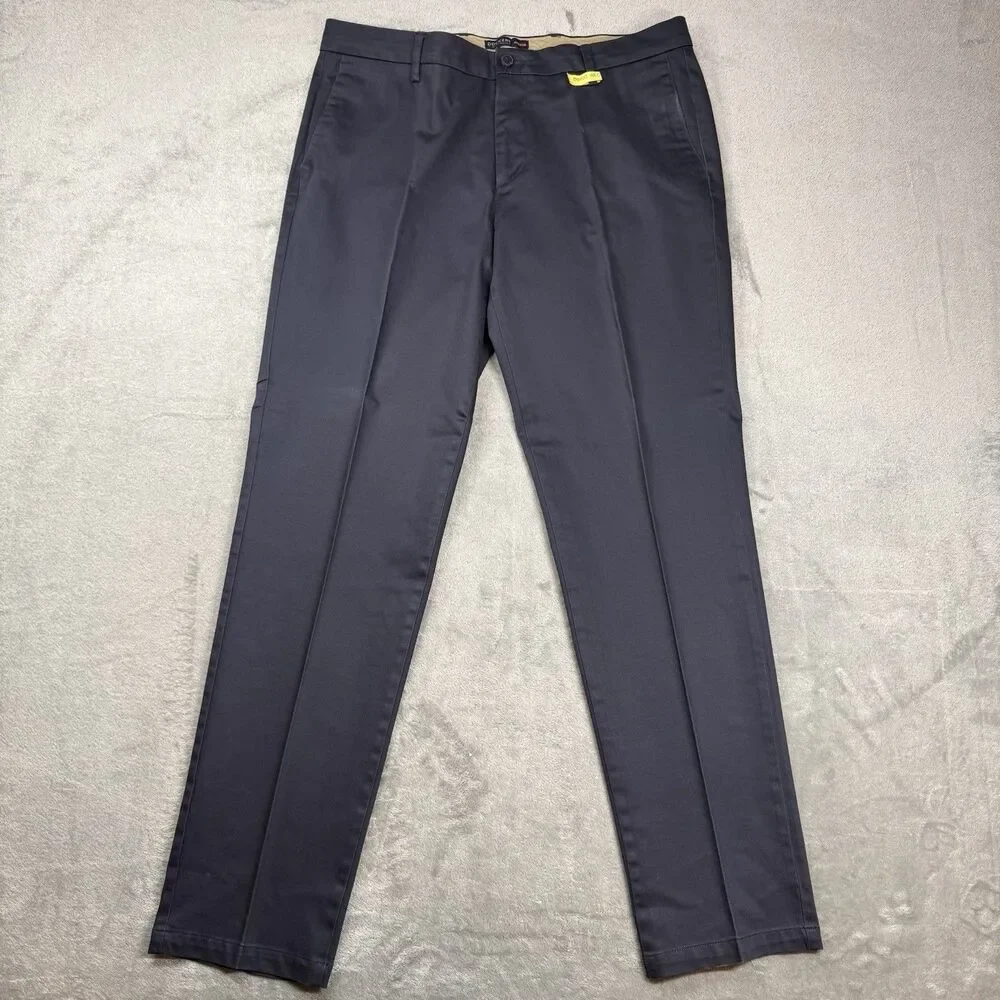 Lot Of 3 Men’s Chino‎ Pants 36x34 Blue Cotton Classic And Athletic Fit Office
